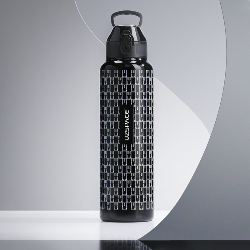 老花棋盘格保温杯