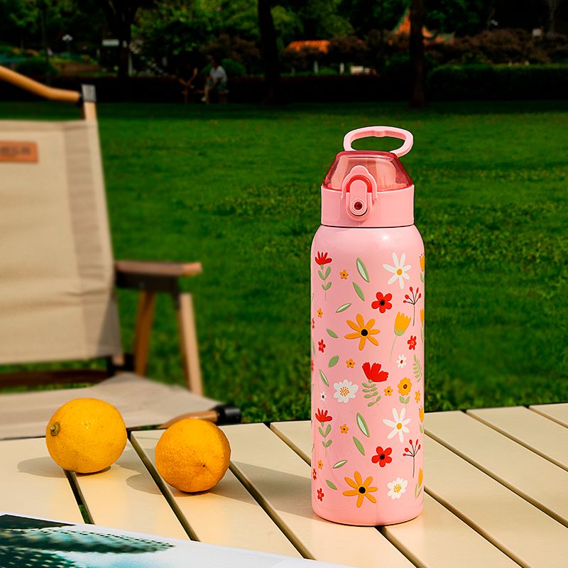 花卉保温杯